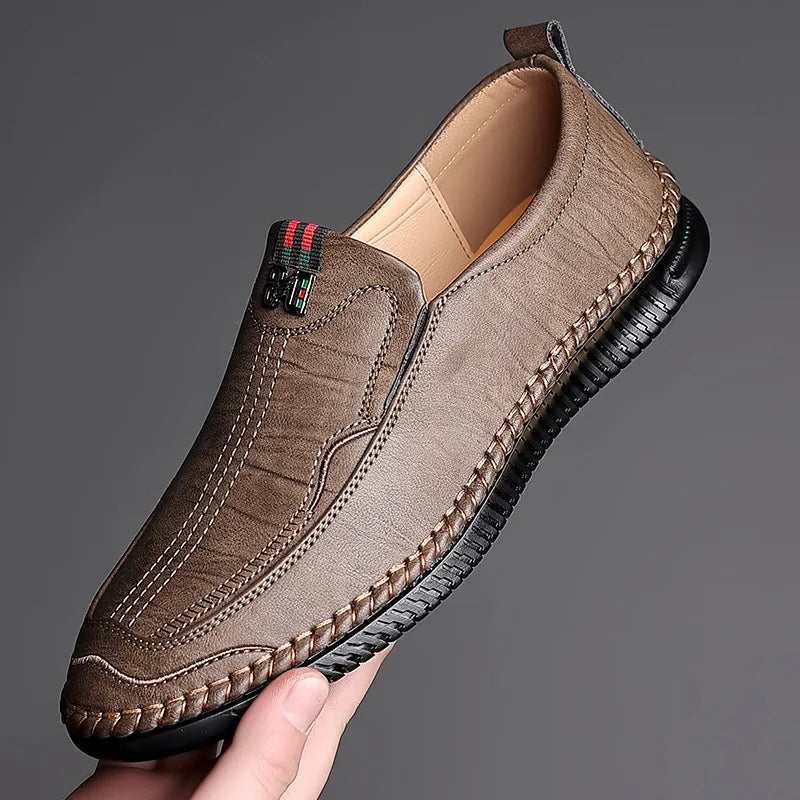 MOCASSINS EN CUIR MARRON - STYLE ITALIEN 2024